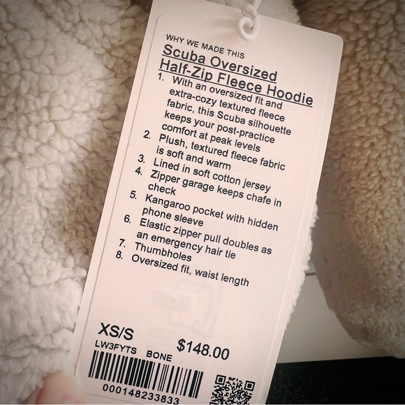 NWT Lululemon Scuba Half Zip Fleece Hoodie - Picture 7 of 12